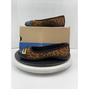 Clarks Meadow Rose Leopard Print Womens Size 6.5M Ballet Flats Slip On Shoes